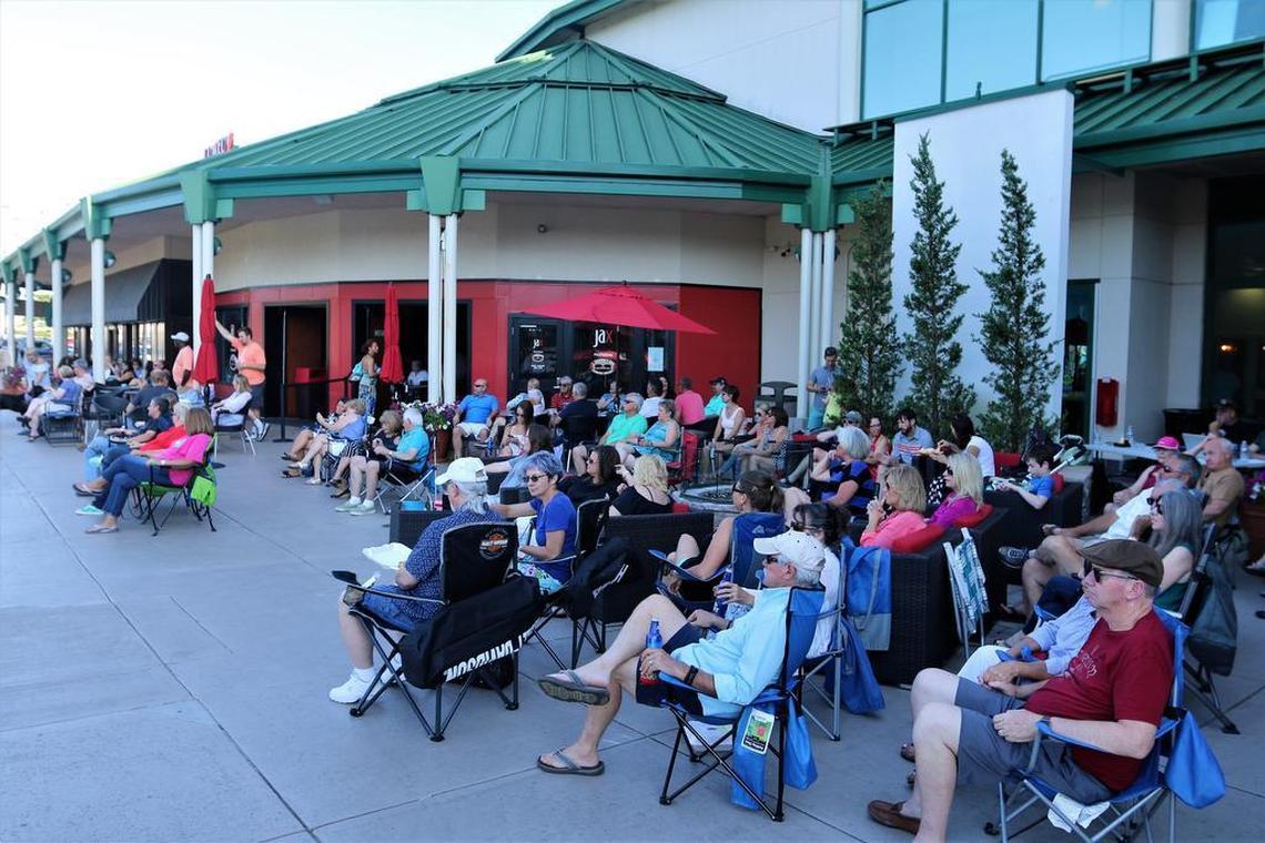 Fans of Lakeside Live often brought chairs and blankets, sitting outdoors and enjoying the free music.