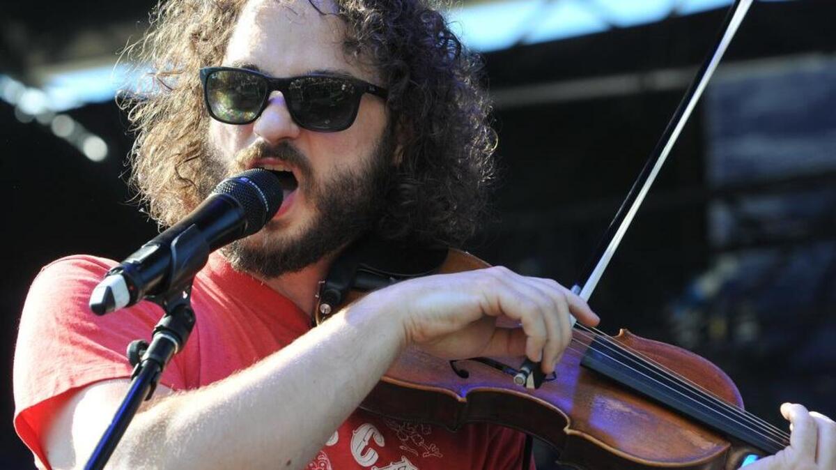 Scott Moore performed with the Forecastle Symphony. The second day of the 2016 Forecastle Festival was July 16, 2016, at Waterfront Park in Louisville, Ky.