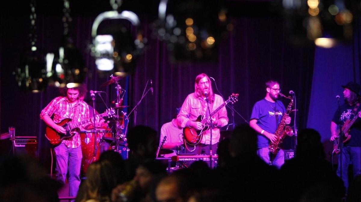 Clay Powell, on lead vocals, and Fat Box play at the new home of Cosmic Charlie’s, at 723 National Ave., in Lexington, Ky., Saturday, December 3, 2016.