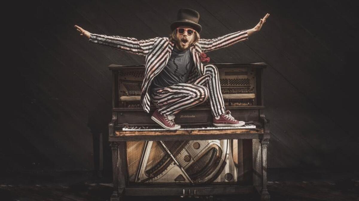Marco Benevento’s piano does not always sound like a piano.
