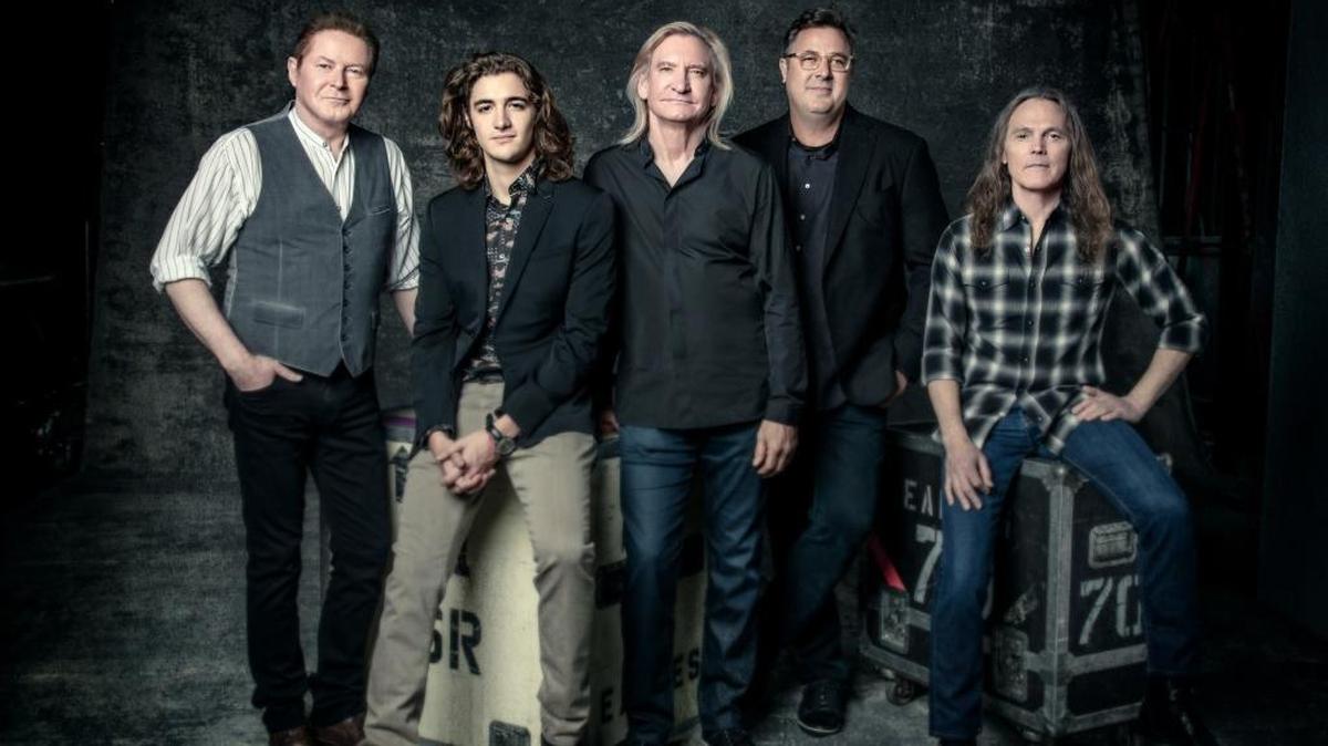 The Eagles current touring lineup is Don Henley, Deacon Frey, Joe Walsh, Vince Gill and Timothy B. Schmit. The band comes to Rupp Arena in Lexington, Ky. April 10, 2018.