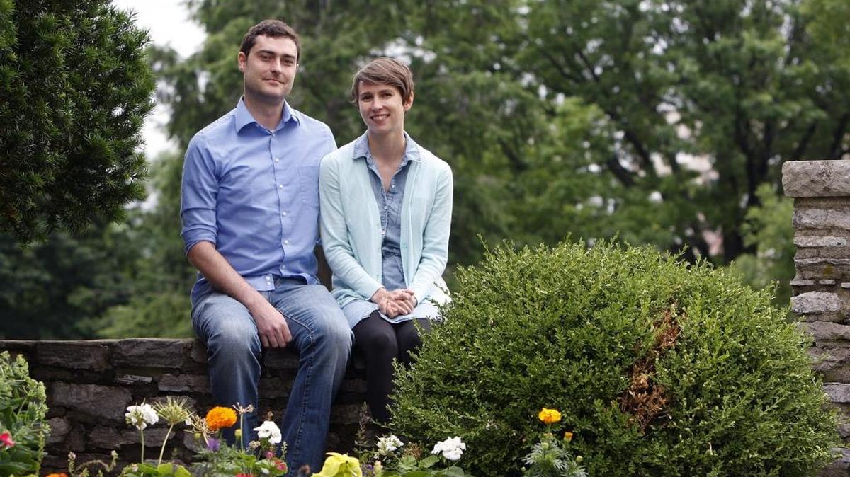 Roy and AnnaMarie Cornett portrait at UK in Lexington, Ky., Thursday, June 5, 2014.
