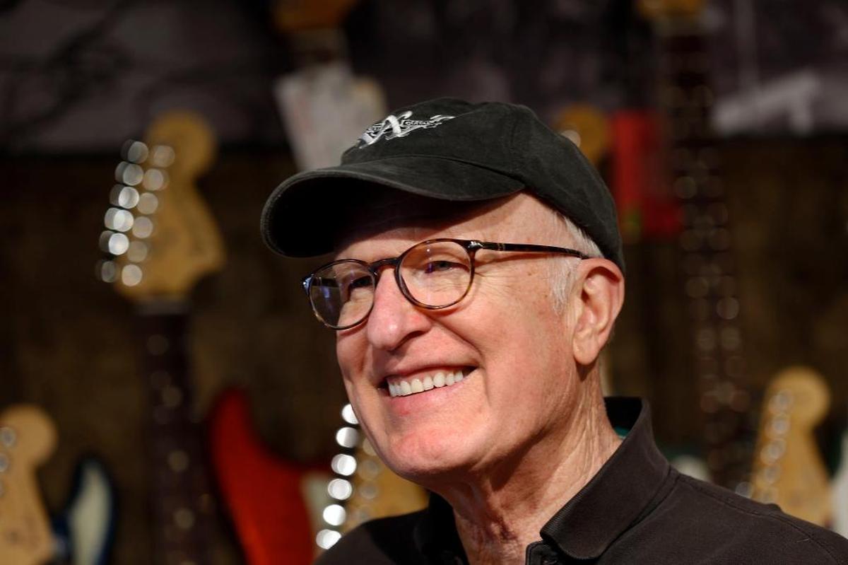 Bob Willcutt, owner of Willcutt Guitars stood in front of the “Fender Wall” in his store. The shop will celebrate their 50th anniversary on May 12 with a celebration at their store at 406 Rosemont Garden.