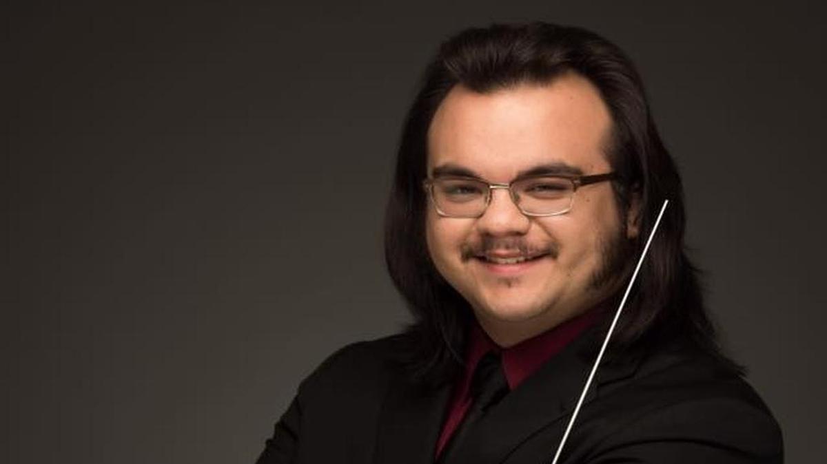 Logan Blackman will conduct the University of Kentucky Symphony Orchestra in a performance of his original work, “Prayer of a Broken Heart.”