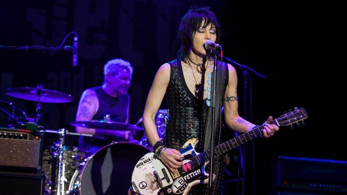 Joan Jett of Joan Jett and the Blackhearts performs at the Harley-Davidson 110th Anniversary celebration, on Thursday, August 29, 2013 in Milwaukee, WI.