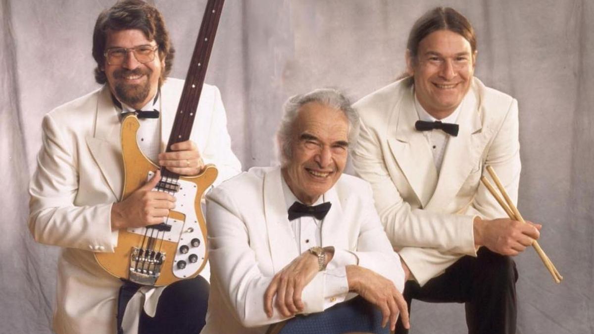 Chris, and Dan Brubeck with their father, iconic jazz musician Dave Brubeck, who died in 2012.