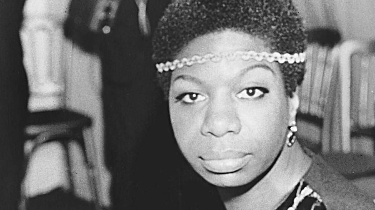 Jazz singer Nina Simone is shown in London on Dec. 5, 1968. Rhino Records has released a two-CD set of Simone’s early singles.