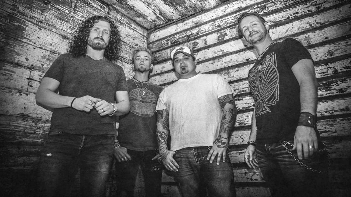 Black Stone Cherry are John Fred Young, Ben Wells, Chris Robertson and Jon Lawhon.
