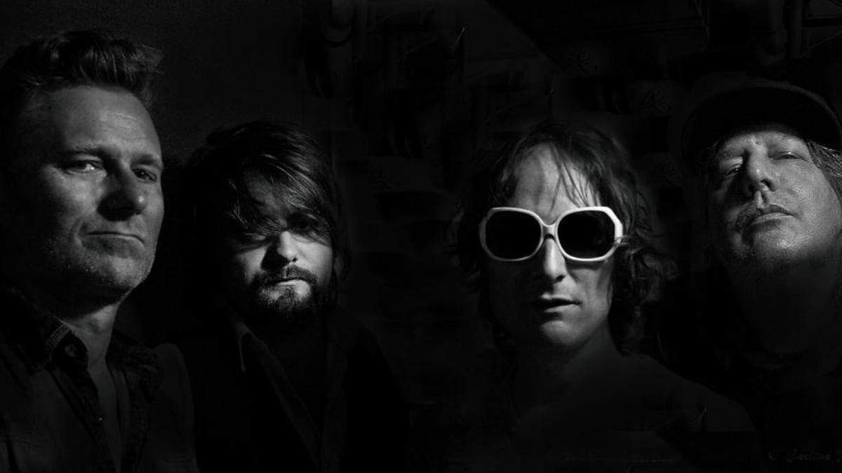 Drivin’ N’ Cryin’ is, from left, Tim Nielsen, Laur Joamets, Dave V. Johnson and Kevn Kinney.
