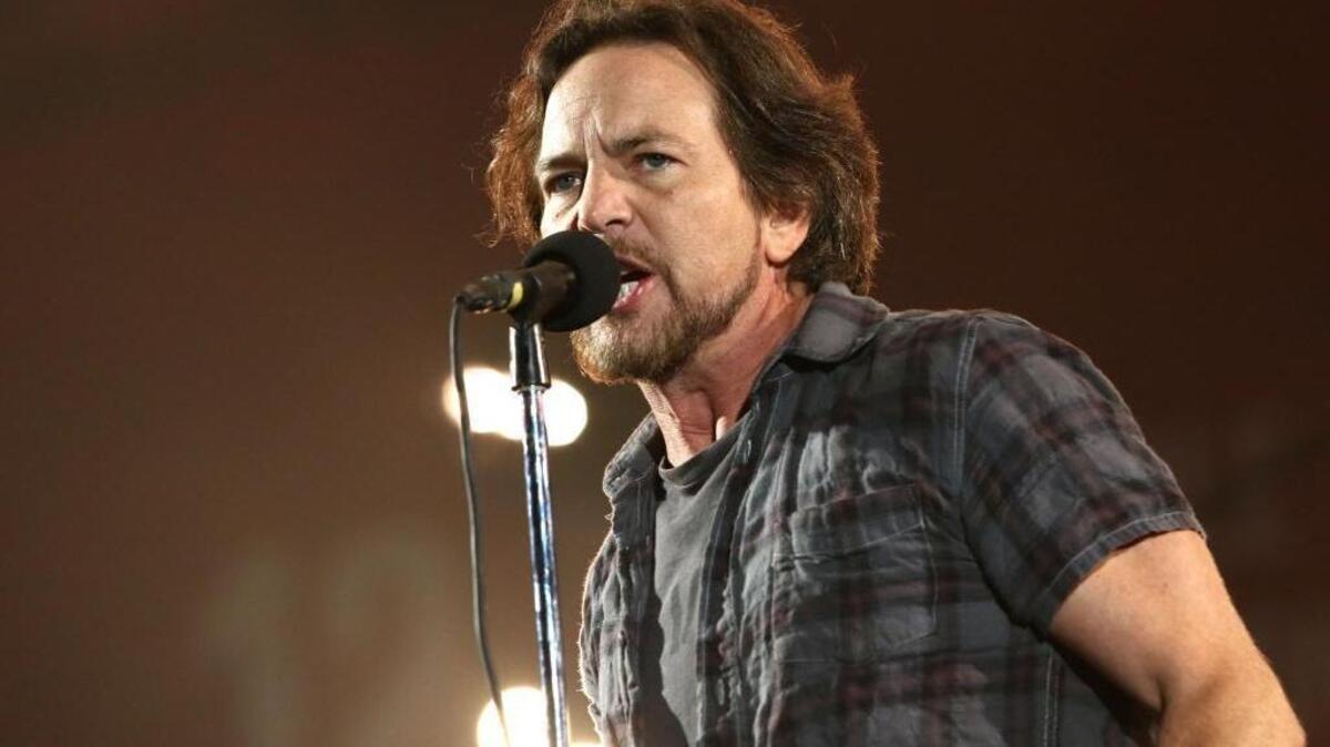 Eddie Vedder, of Pearl Jam, performs at the Global Citizen Festival in Central Park on Saturday, Sept. 26, 2015, in New York. The band returns to Rupp Arena April 26.