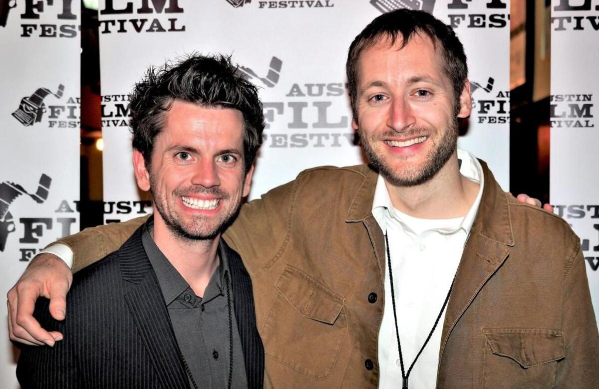 Writer and director David McCracken and producer Josh Riedford at the Austin Film Festival with “Bullitt County.”