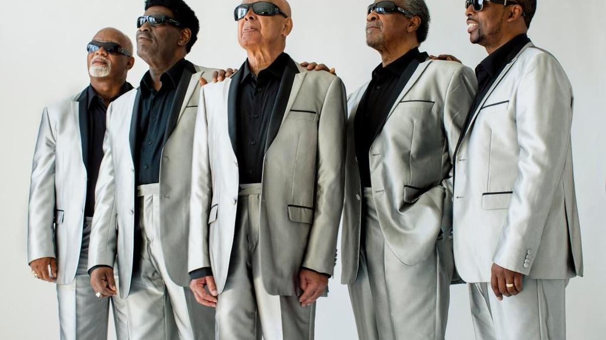 The Blind Boys of Alabama are Ricky McKinney, Paul Beasley, Jimmy Carter, Ben Moore and Joey Williams.