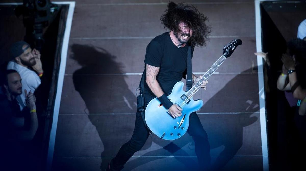 Dave Grohl from the Foo Fighters performed in Athens in July. Foo Fighters had been scheduled to play Saturday night at Rupp Arena.