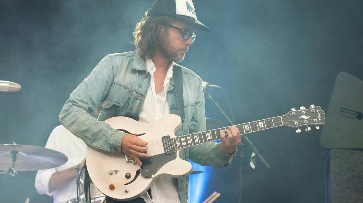 Kevin Drew of Broken Social Scene, seen at the 2016 Pitchfork Music Festival in Chicago. The band will headline at the Midpoint Music Festival in Cincinnati.