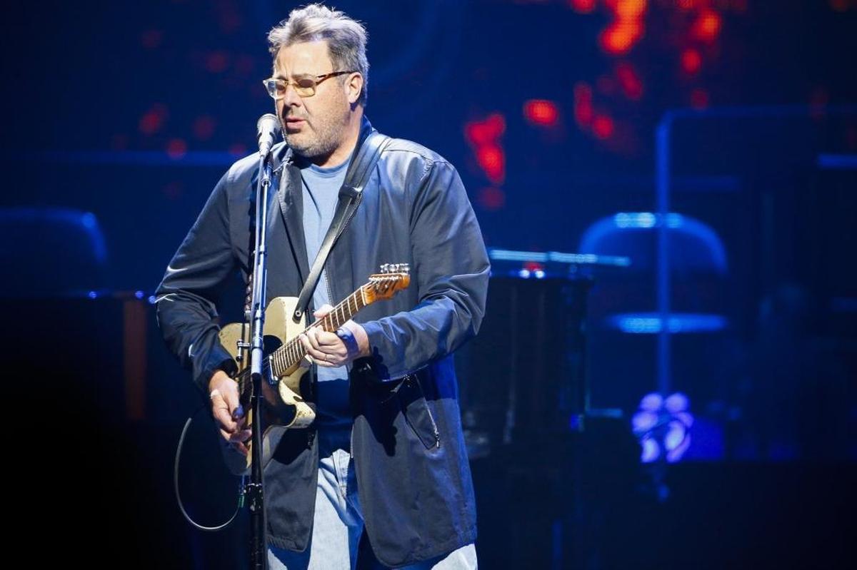 Vince Gill performed “Take It Easy” with the Eagles in April at Rupp Arena. He was originally scheduled to play at the Norton Center in November but that concert has been rescheduled for Feb. 2.