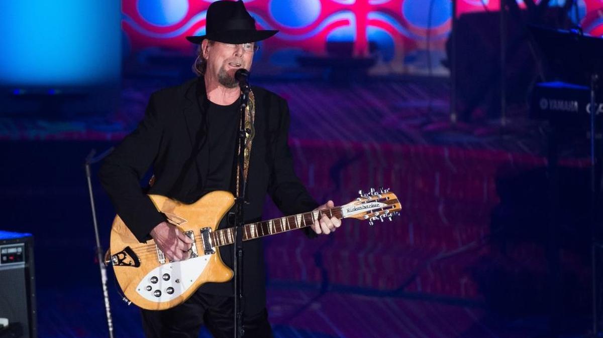Roger McGuinn — shown at the 47th Annual Songwriters Hall of Fame Induction Ceremony and Awards Gala June 9, 2016, in New York — performed for 900th episode of “The WoodSongs Old-Time Radio Hour” July 24, 2017.