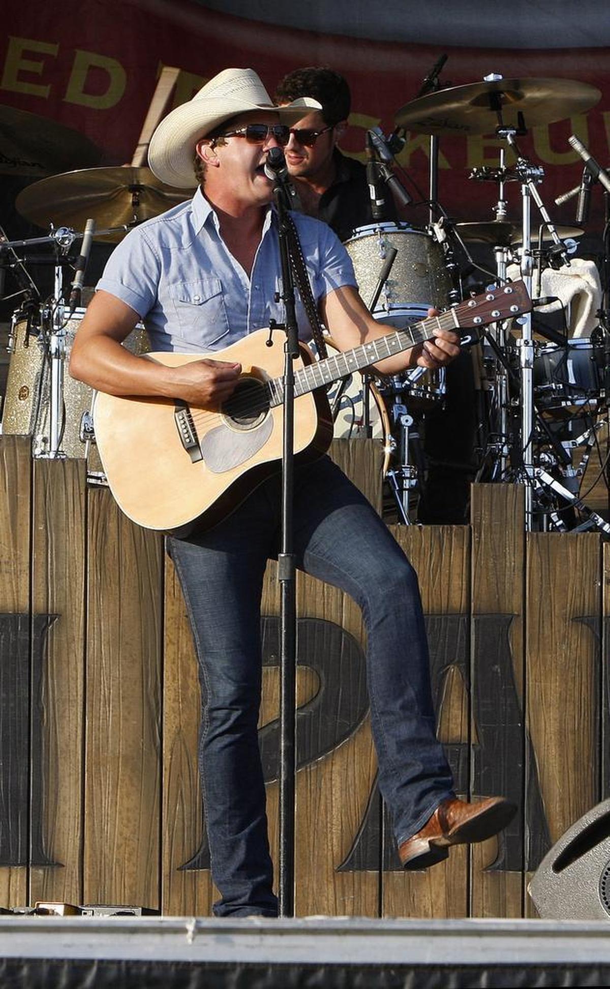 Jon Pardi played at Red, White and Boom at Whitaker Bank Ballpark in 2016.