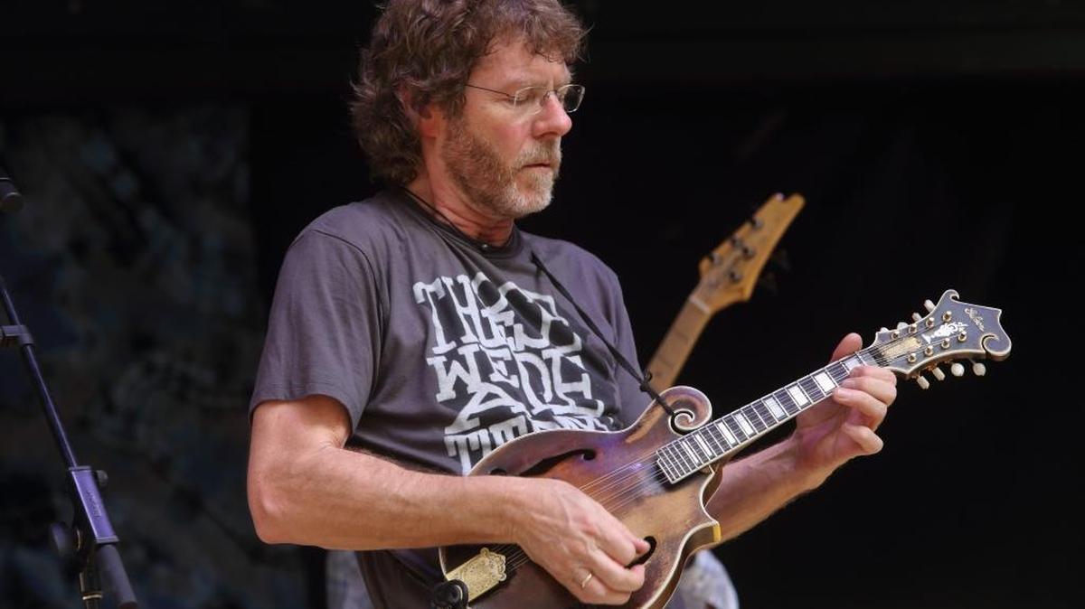 Sam Bush, shown performing at the Suwannee Springfest in Live Oak, Florida in 2014, performed for the 899th recording of “The Woodsongs Old-Time Radio Hour” on July 20, 2017.