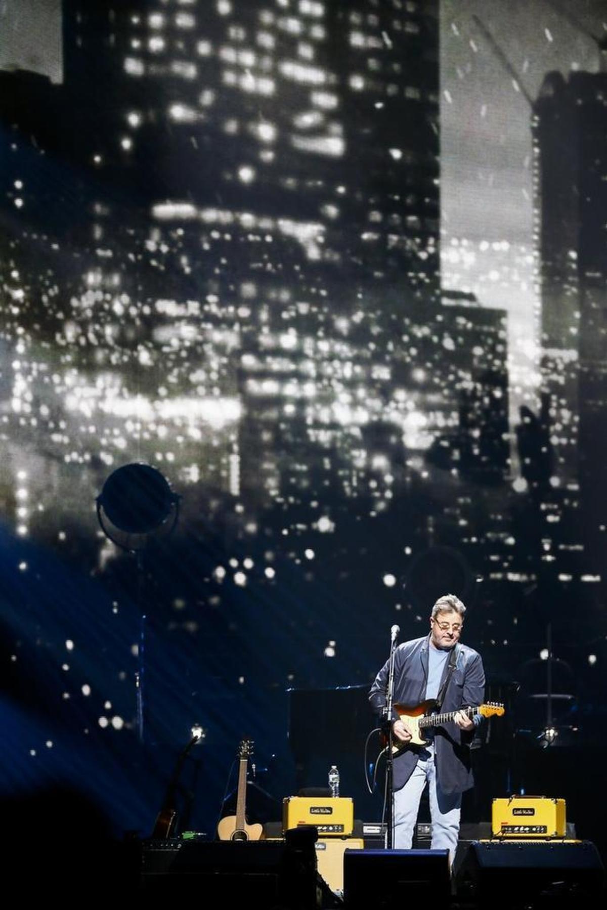 Vince Gill of the Eagles performed “One of These Nights” Tuesday at Rupp Arena.