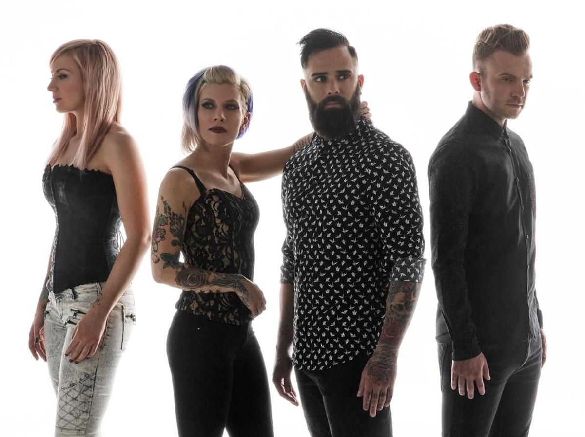 Skillet is Jen Ledger, Korey Cooper, John Cooper and Seth Morrison.