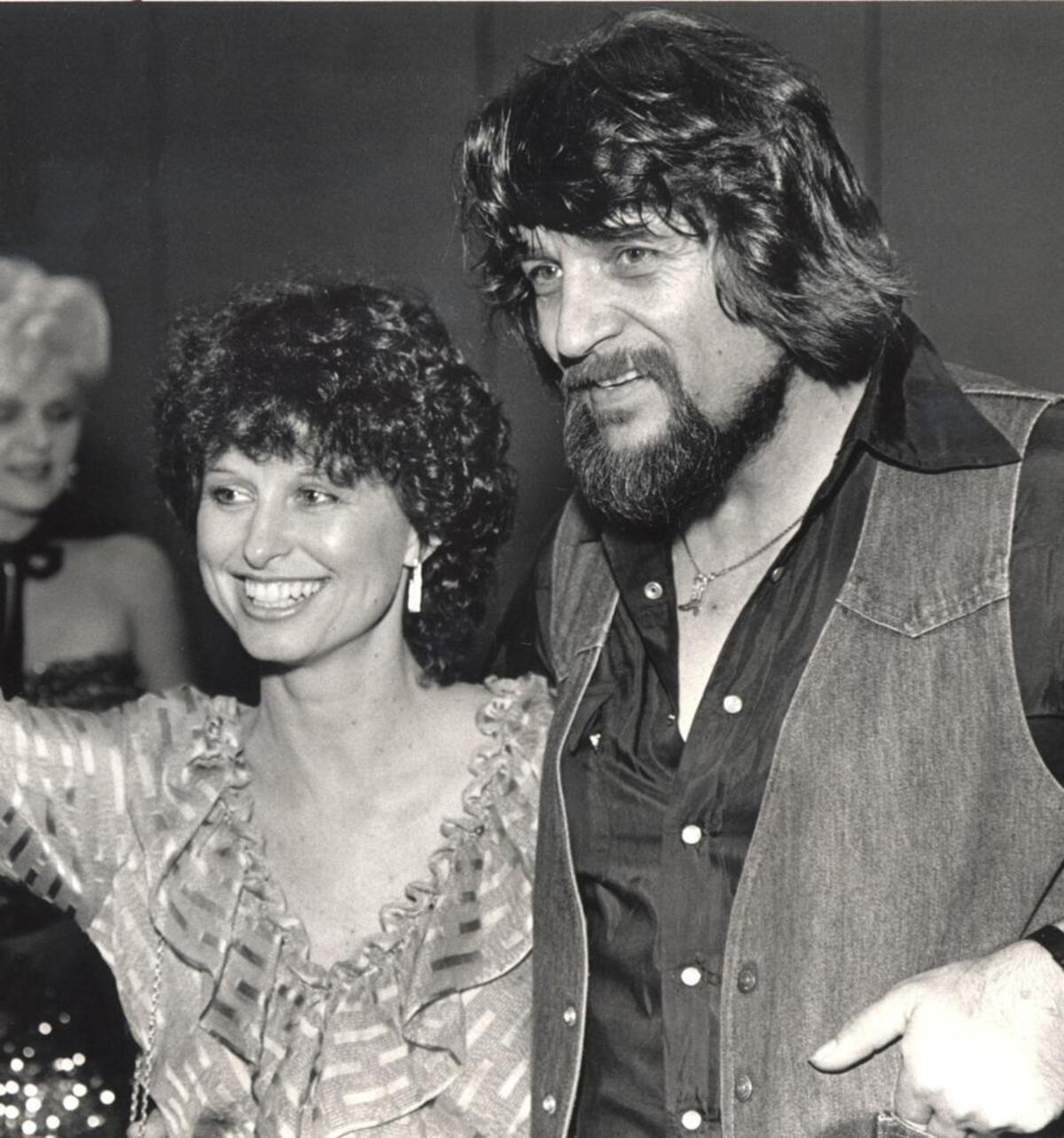 Waylon Jennings, right, and Jessi Colter in 1982.
