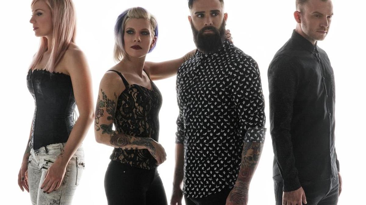 Skillet is Jen Ledger, Korey Cooper, John Cooper and Seth Morrison.