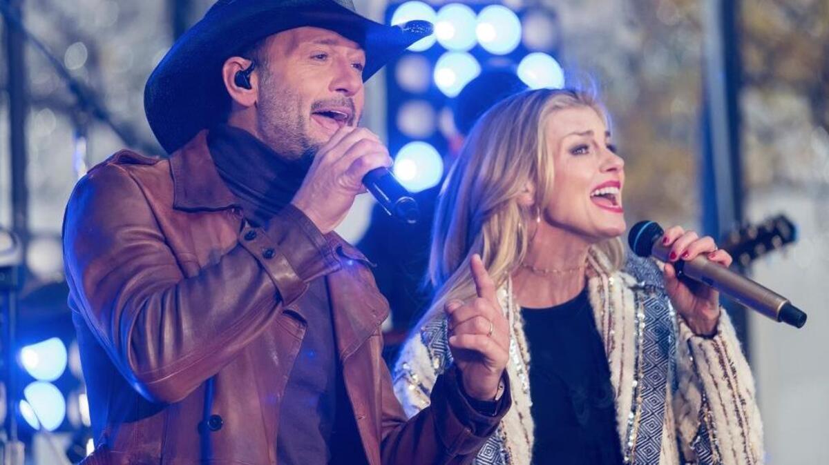 Tim McGraw and Faith Hill perform on NBC's "Today" show at Rockefeller Plaza on Friday, Nov. 17, 2017, in New York.