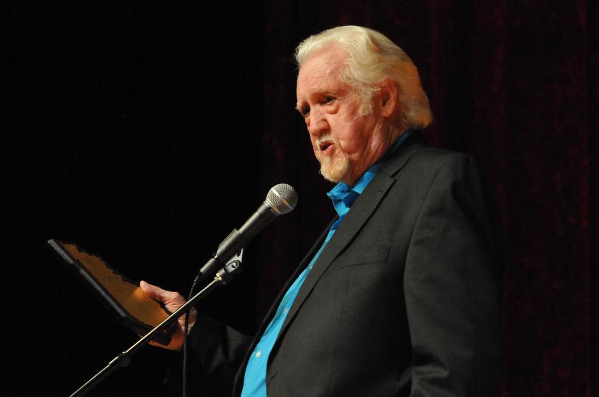 Banjo icon J.D. Crowe accepted his lifetime achievement award at the second annual Lexington Music Awards in 2016.