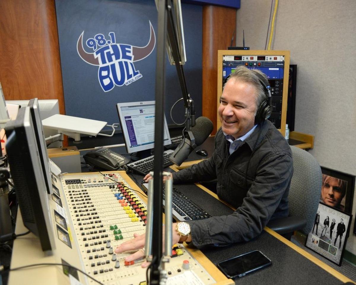 Don Evans on the air on Wednesday, Nov. 15, 2017.