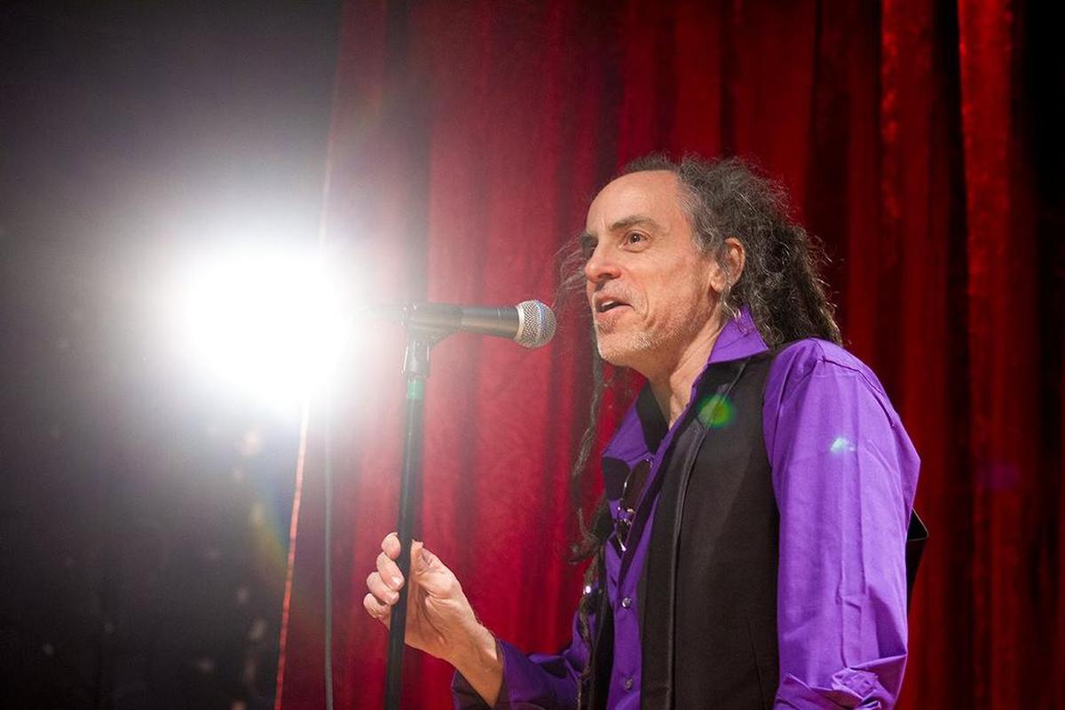 Organizer David McLean greets the audience at the 2015 Lexington Music Awards.