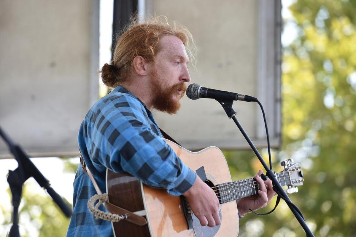 Tyler Childers, who performed at the MoonTower Music Festival in August 2017.