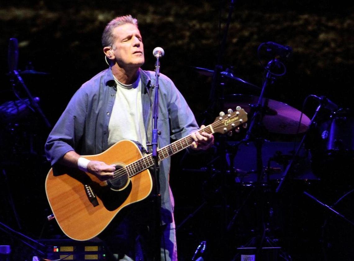 Glenn Frey in one of his final performances with the Eagles at Rupp Arena on July 25, 2015.