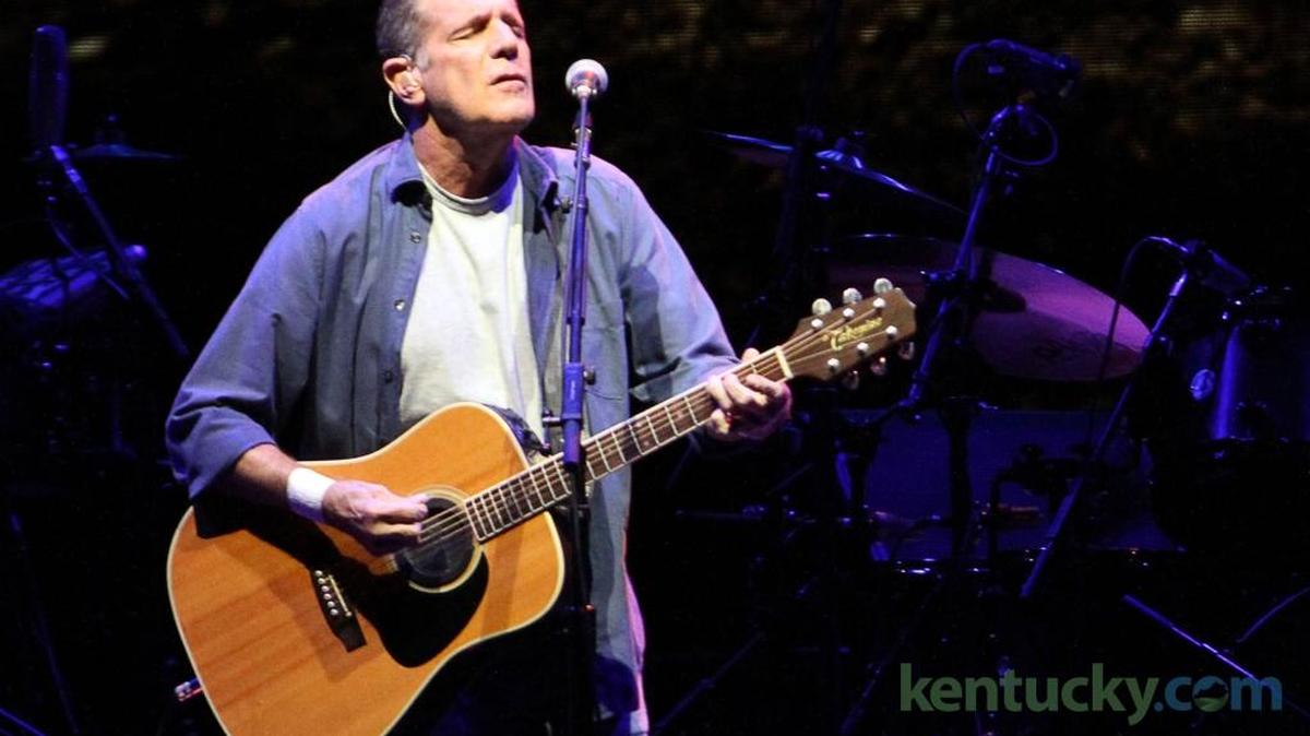 Eagles member Glenn Frey sang to the audience at Rupp Arena in downtown Lexington on Saturday, July 25, 2015.