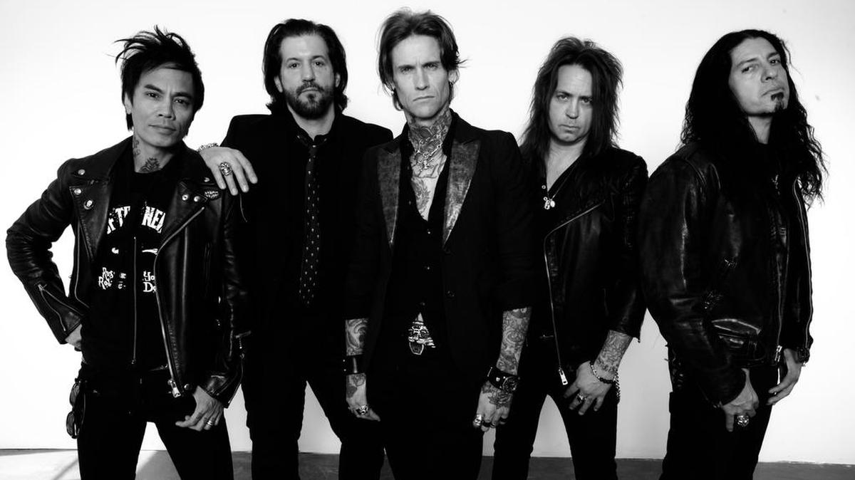Buckcherry, from left: Stevie D., Keith Nelson, Josh Todd, Kelly LeMieux and Xavier Muriel.