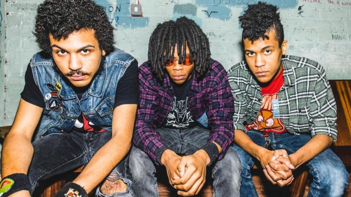 Radkey are Isaiah Radke (bass), Dee Radke (guitar, vocals) and Solomon Radke (drums).