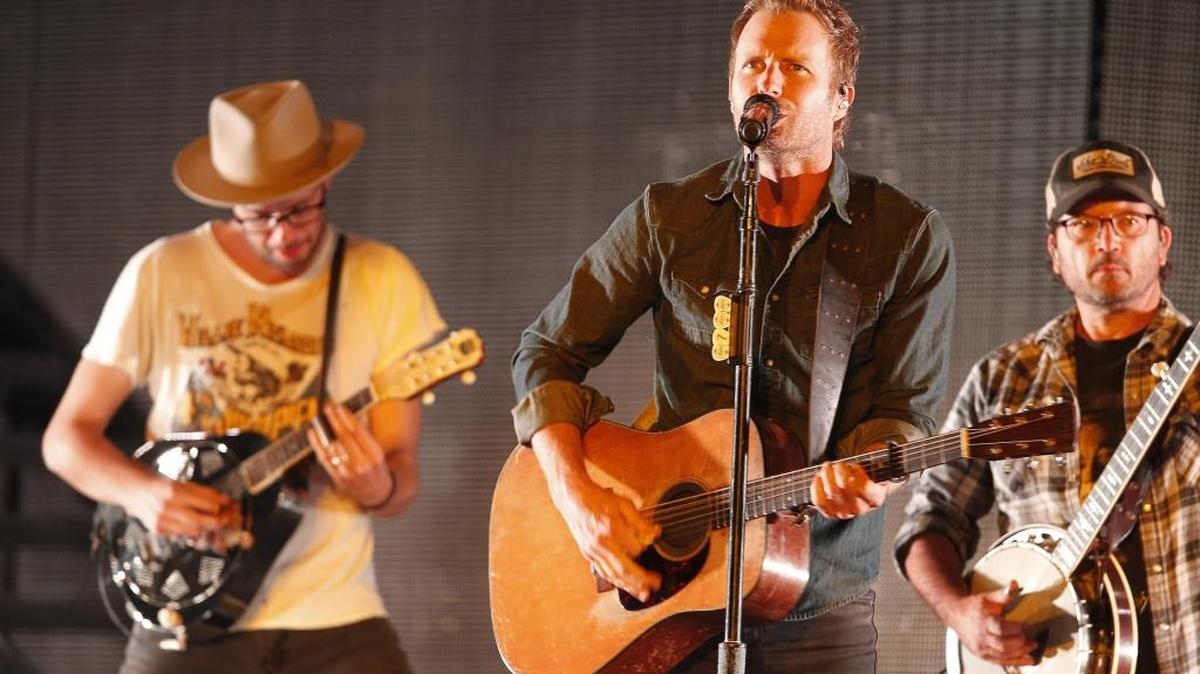 Dierks Bentley plays during his Somewhere On A Beach tour concert at Rupp Arena in Lexington, Ky., Friday, October 28, 2016.
