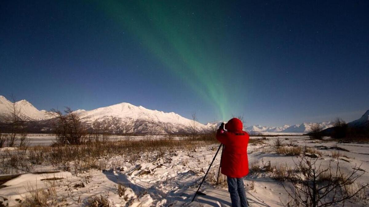 José Francisco Salgado photographs northern lights at Hunter Creek, AK in March 2013.
