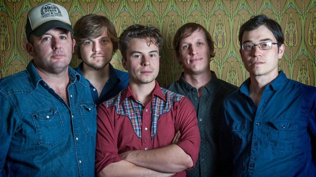Town Mountain, from left: Robert Greer, Adam Chaffins (recently left the group, replaced by Zach Smith), Jack Devereux, Phil Barker and Jesse Langlais.