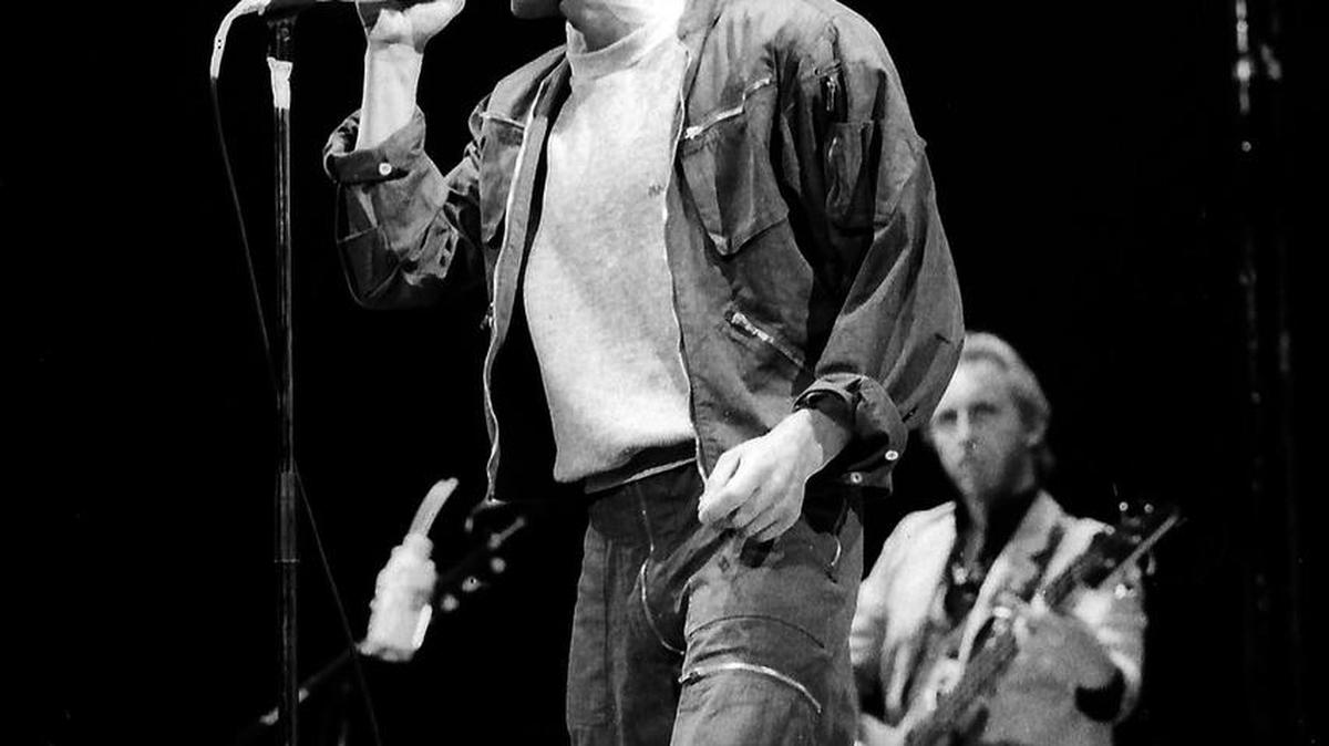 Lead singer Roger Daltry sang as The Who performed in Rupp Arena on Nov. 29, 1982. In the background is bassist John Entwistle.