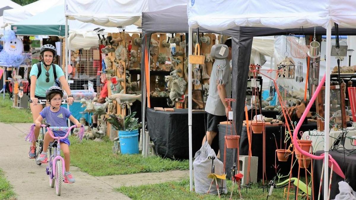 Vendors displayed their work at the 2016 Woodland Art Fair. This year’s event is Aug. 19 and 20 at Woodland Park.