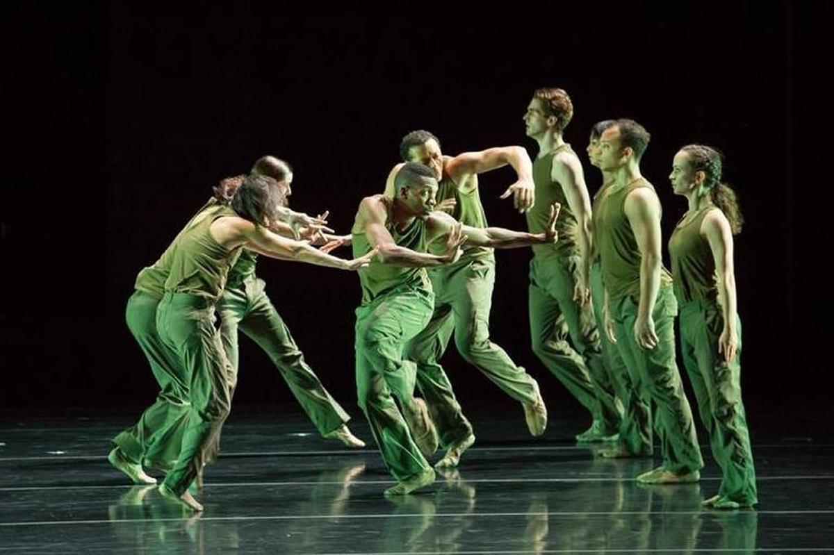 Jessica Lang Dance performed “Thousand Yard Stare.” The New York-based troupe performs in Danville on Saturday.