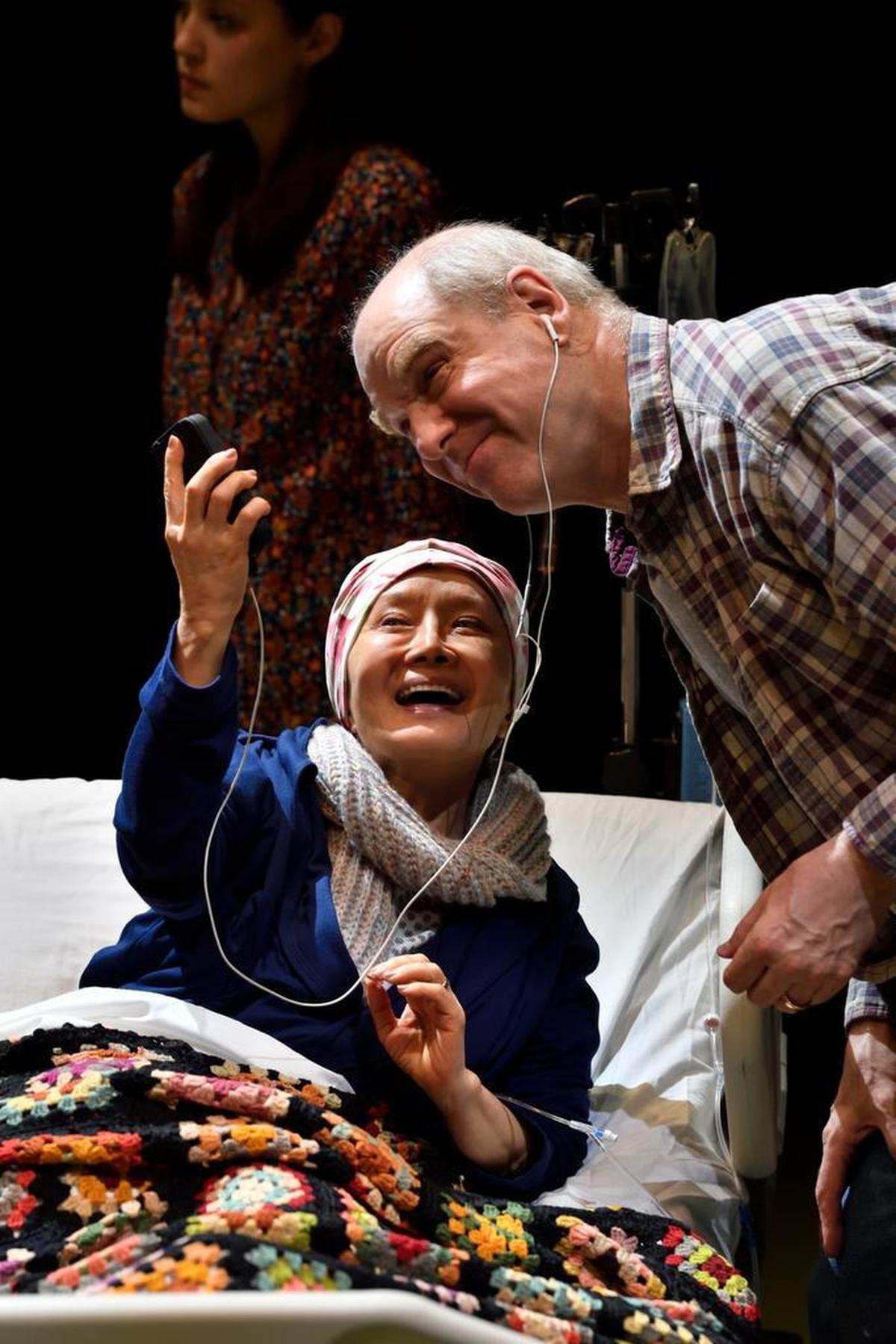 Ako and Jay Patterson in “God Said This,” performed at Actors Theatre of Louisville during the 42nd Humana Festival of New American Plays. It was written by Leah Nanako Winkler and directed by Morgan Gould.