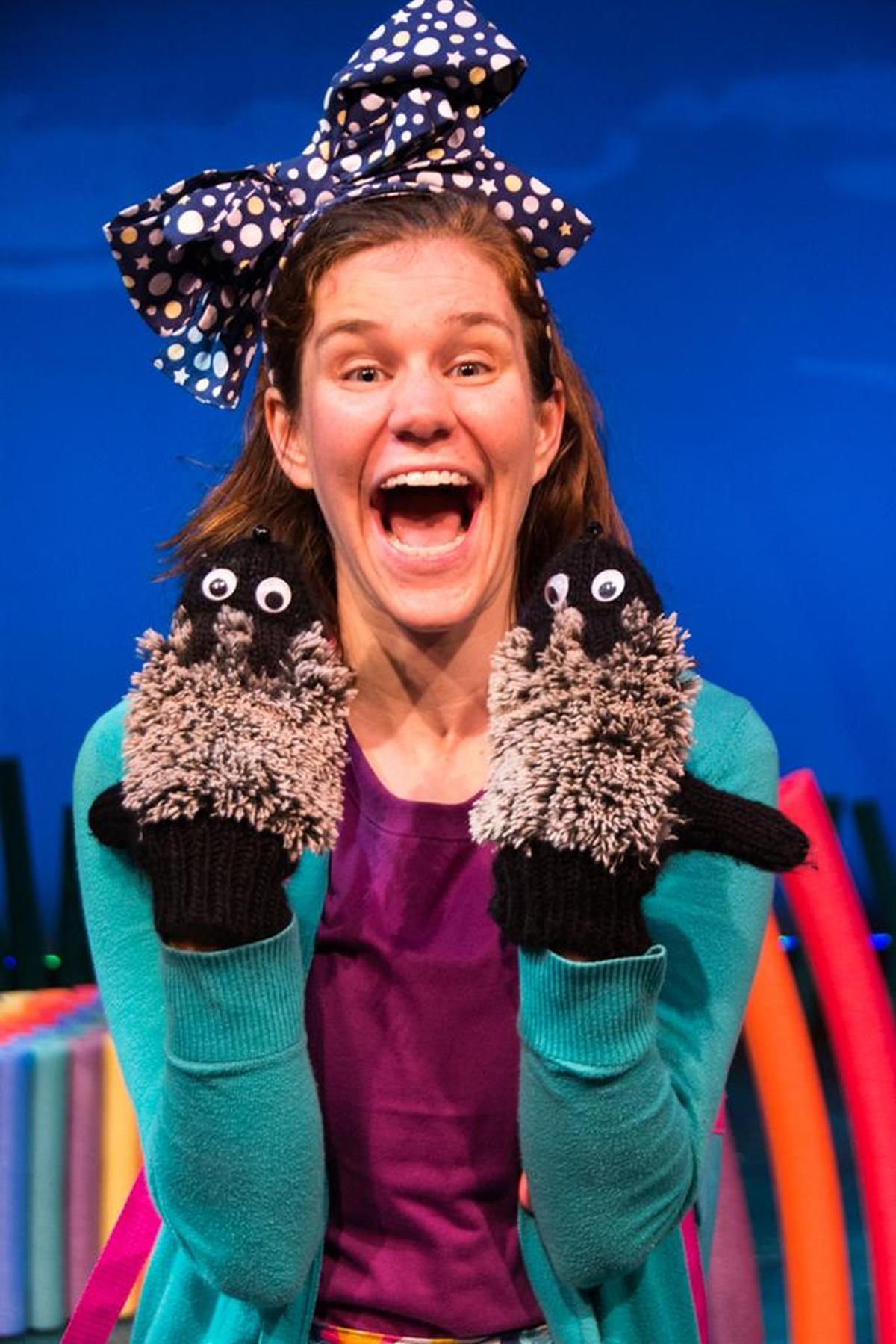 Courtney Wood as Junie B. in Lexington Children’s Theatre’s production of “Junie B. Jones is Not a Crook.”