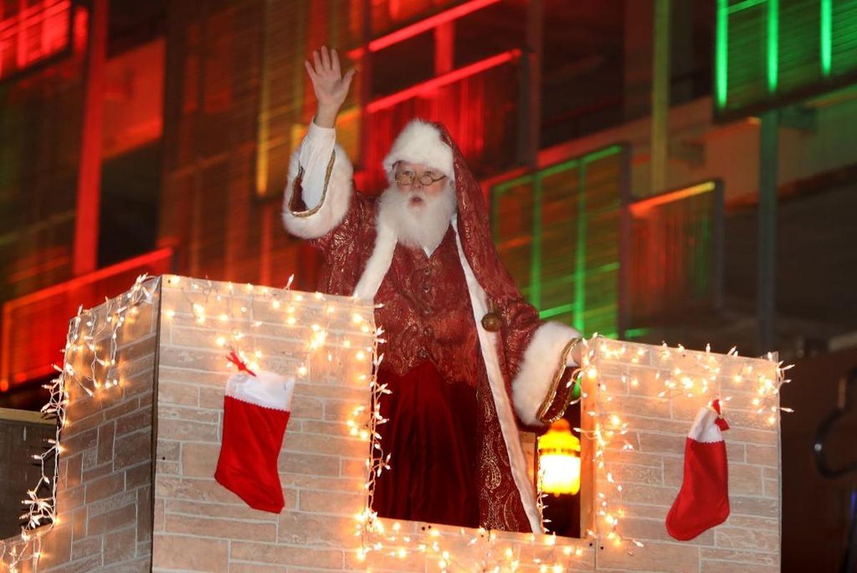 Santa Claus during the Lexington Christmas Parade, presented by Metro PCS, on Main St. in Lexington, Ky., Saturday, December 6, 2016. The 2017 parade is Dec. 5.