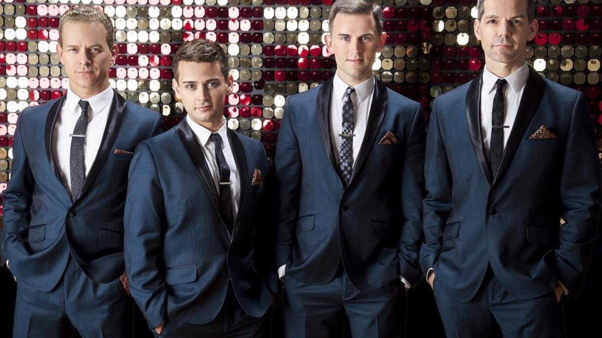 The Midtown Men, from left: Christian Hoff, Michael Longoria, Daniel Reichard and J. Robert Spencer. Longoria is not currently with the group and has been replaced by Travis Cloer.