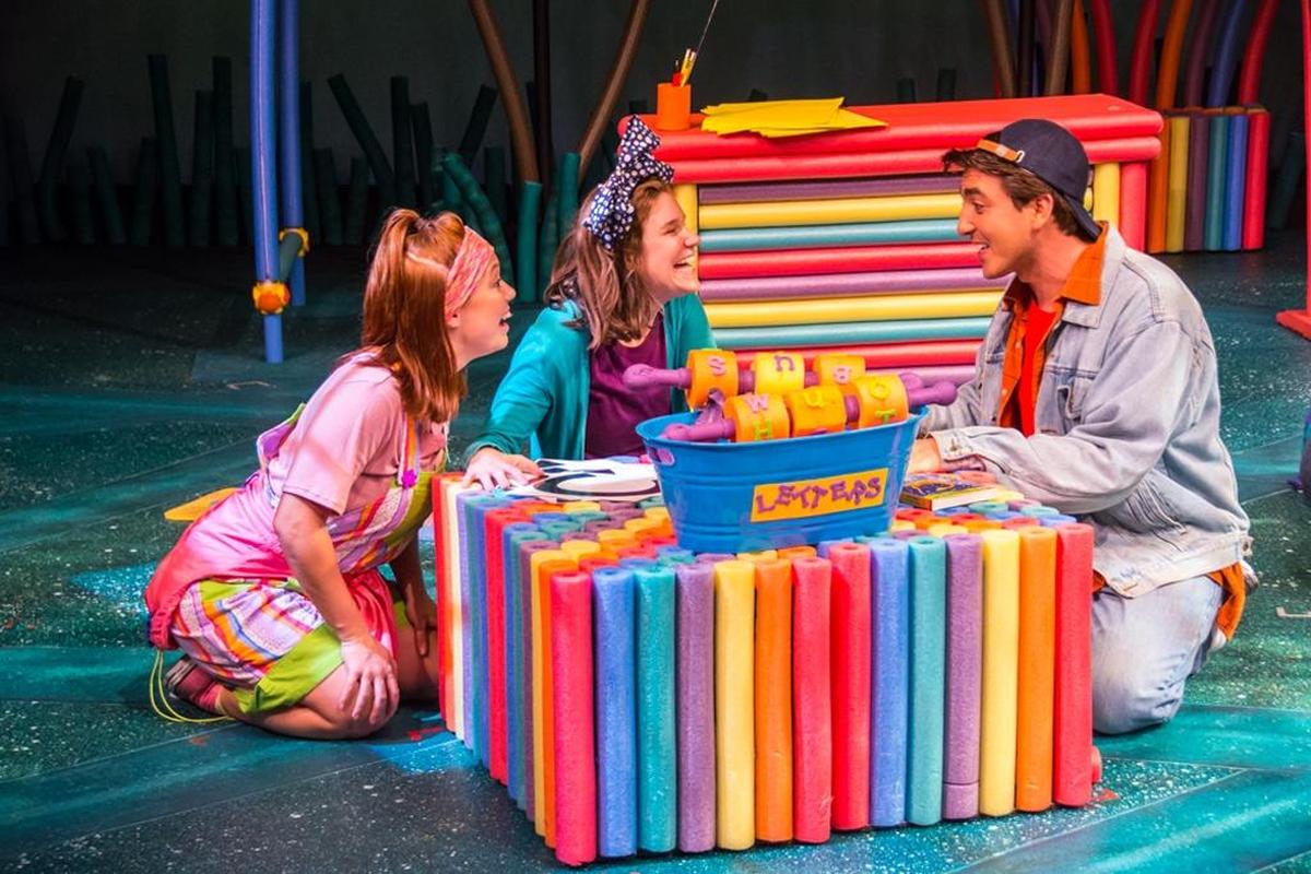 Maria Lopez as Grace, Courtney Wood as Junie B. and Alex Piniero as Ricardo in Lexington Children’s Theatre production of “Junie B. Jones is Not a Crook.”