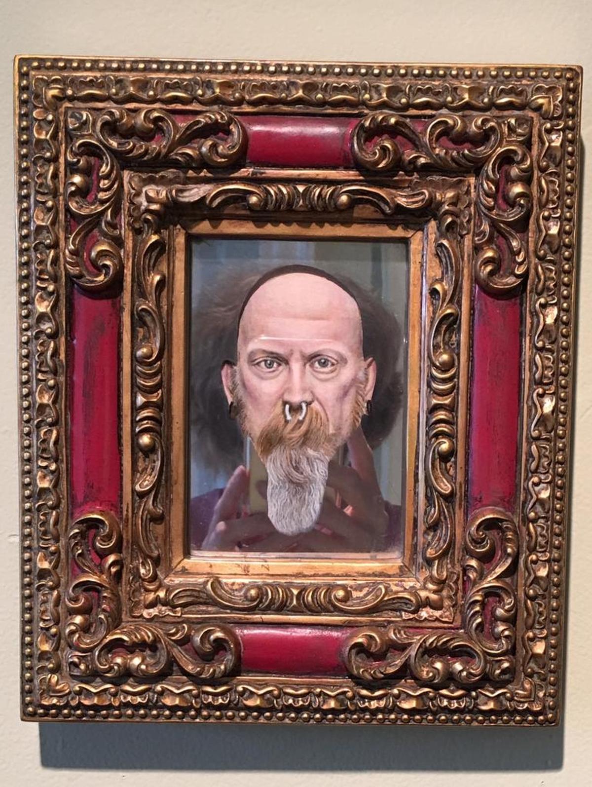 Patrick Smith’s Mirror Paintings will be featured at Mulberry & Lime, 216 North Limestone, for Gallery Hop.