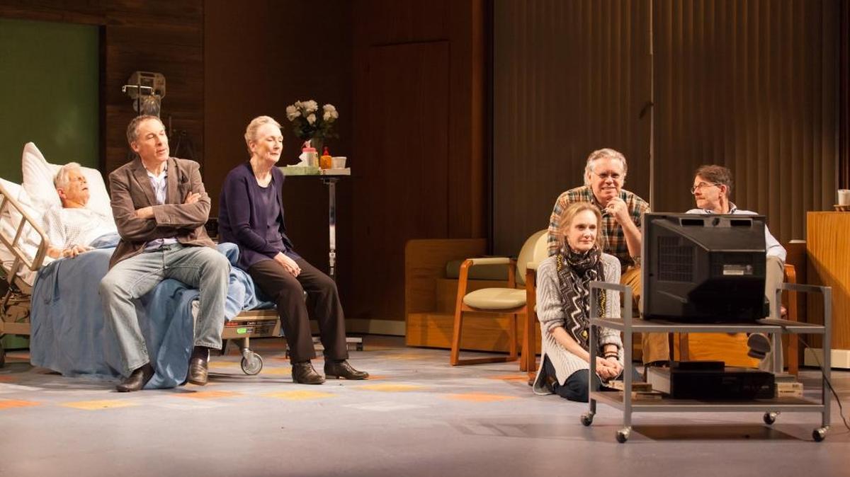The cast of For Peter Pan on her 70th Birthday by Sarah Ruhl, part of the 40th Annual Humana Festival of New American Plays at Actors Theatre of Louisville.