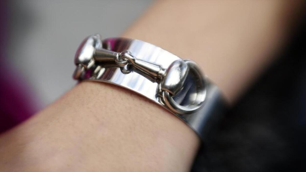 Equestrian bit silver bracelet by Lela Ray Jewlery.