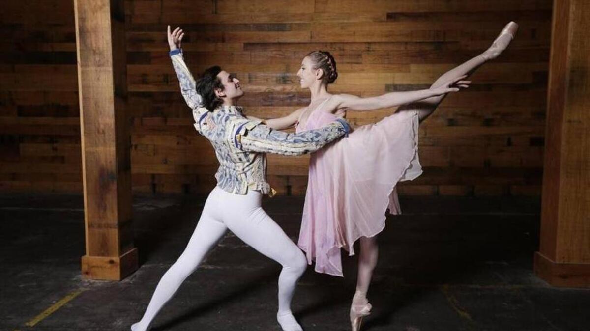 Jake Lowenstein and Alixandra Kish have the lead roles in Lexington Ballet’s “Romeo and Juliet.”